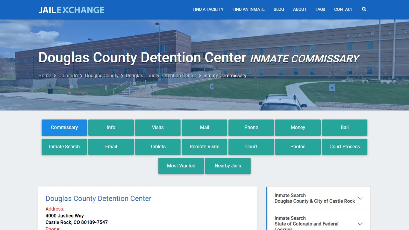 Douglas County Detention Center Inmate Commissary - Jail Exchange